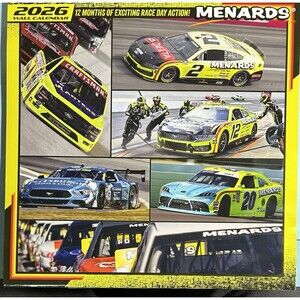 2026 Menards Racing Calendar NASCAR Cup & Trans Am Series , Blaney, Menard  +
